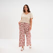Pantalon large fluide terracotta femme grande taille