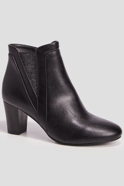 Bottines à talons noir femme