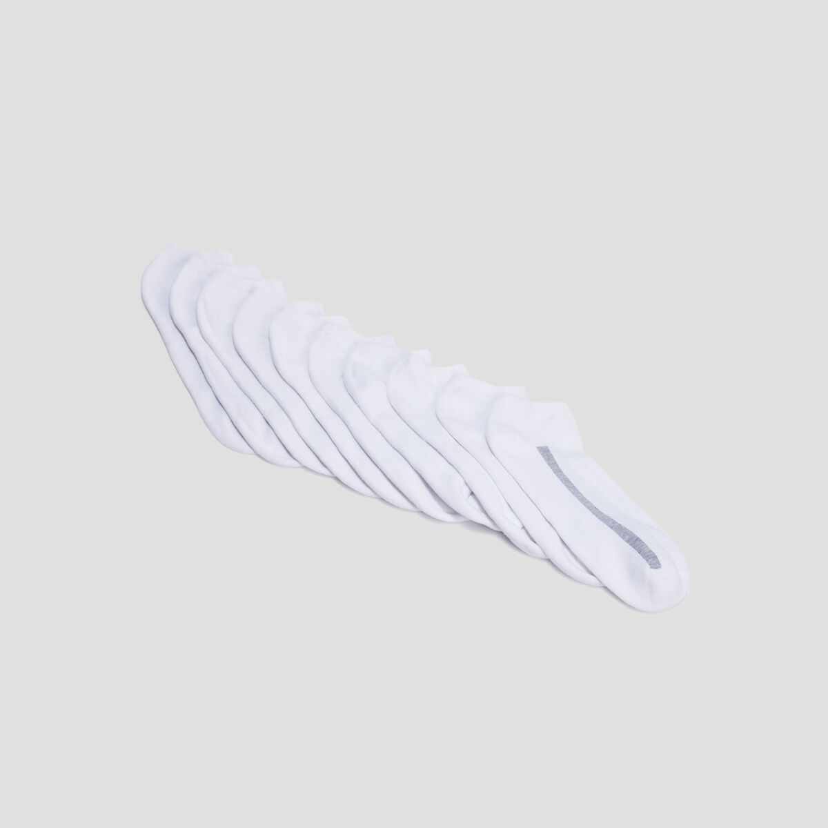 Lot 10 paires chaussettes blanc homme