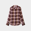 Chemise oversize manches longues rose femme