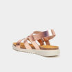 Sandales en cuir Kickers Alana rose fille
