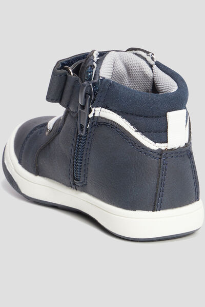 Baskets montantes Le Roi lion Simba bleu marine bébé garçon