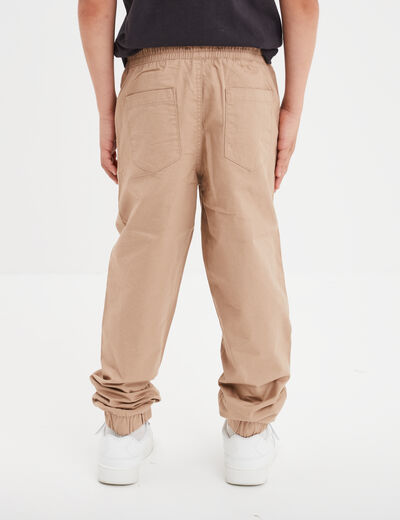Pantalon jogger regular coton sable garçon