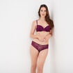 Shorty en dentelle rouge femme
