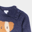 Pull droit épaule boutonnée Kimbaloo bleu marine bébé garçon