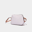 Sac rectangle en bandoulière ivoire femme