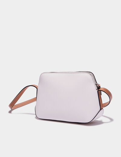 Sac rectangle en bandoulière ivoire femme