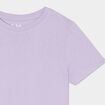 T-shirt en coton manches courtes mauve gar&ccedil;on