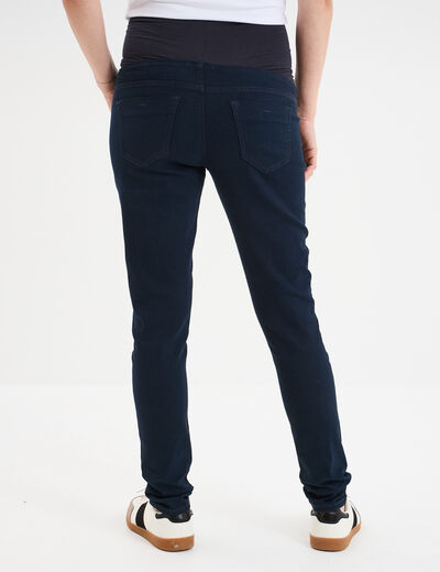 Jegging grossesse confort avec bandeau denim blue black femme maternité