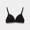 Soutien-gorge triangle coton majoritaire noir femme