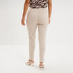 Leggings &agrave; boutons pont beige femme