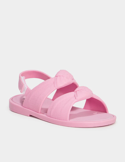 Sandales de plage noeuds Wamea Beach rose fille