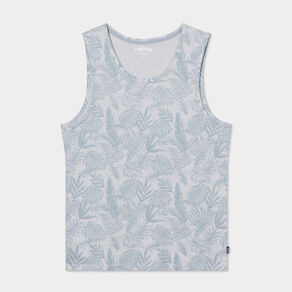 debardeur col rond coton creeks bleu ciel homme Débardeur col rond coton Creeks bleu ciel homme