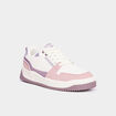Tennis basses semelle plate &eacute;paisse violet femme