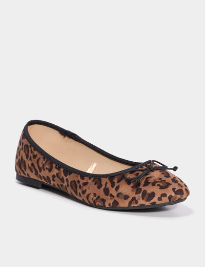 Ballerines avec noeuds multicolore femme
