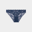 Culotte en dentelle bleu canard femme