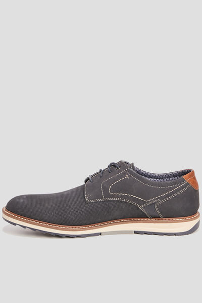 Derbies lacées bleu marine homme