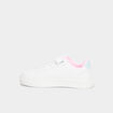 Tennis basses &agrave; scratchs Stitch blanc fille