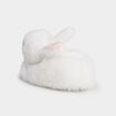 Mono chausson fausse fourrure blanc b&eacute;b&eacute; fille