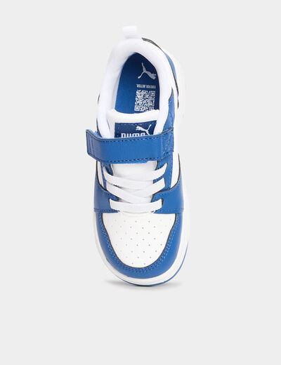 Tennis basses Puma Rebound V6 bleu roi gar&ccedil;on