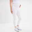 Legging 7/8ème grossesse blanc femme maternité