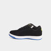 Tennis basses &agrave; lacets en cuir noir gar&ccedil;on