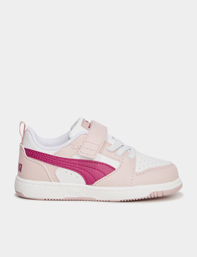 Tennis à lacets Puma rose fushia fille