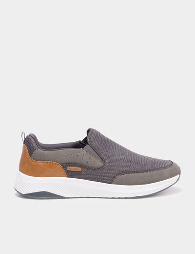Baskets semelles &eacute;paisses gris homme