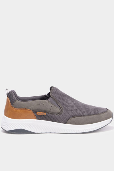 Baskets semelles &eacute;paisses gris homme