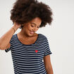 T-shirt allaitement manches courtes blanc femme maternit&eacute;