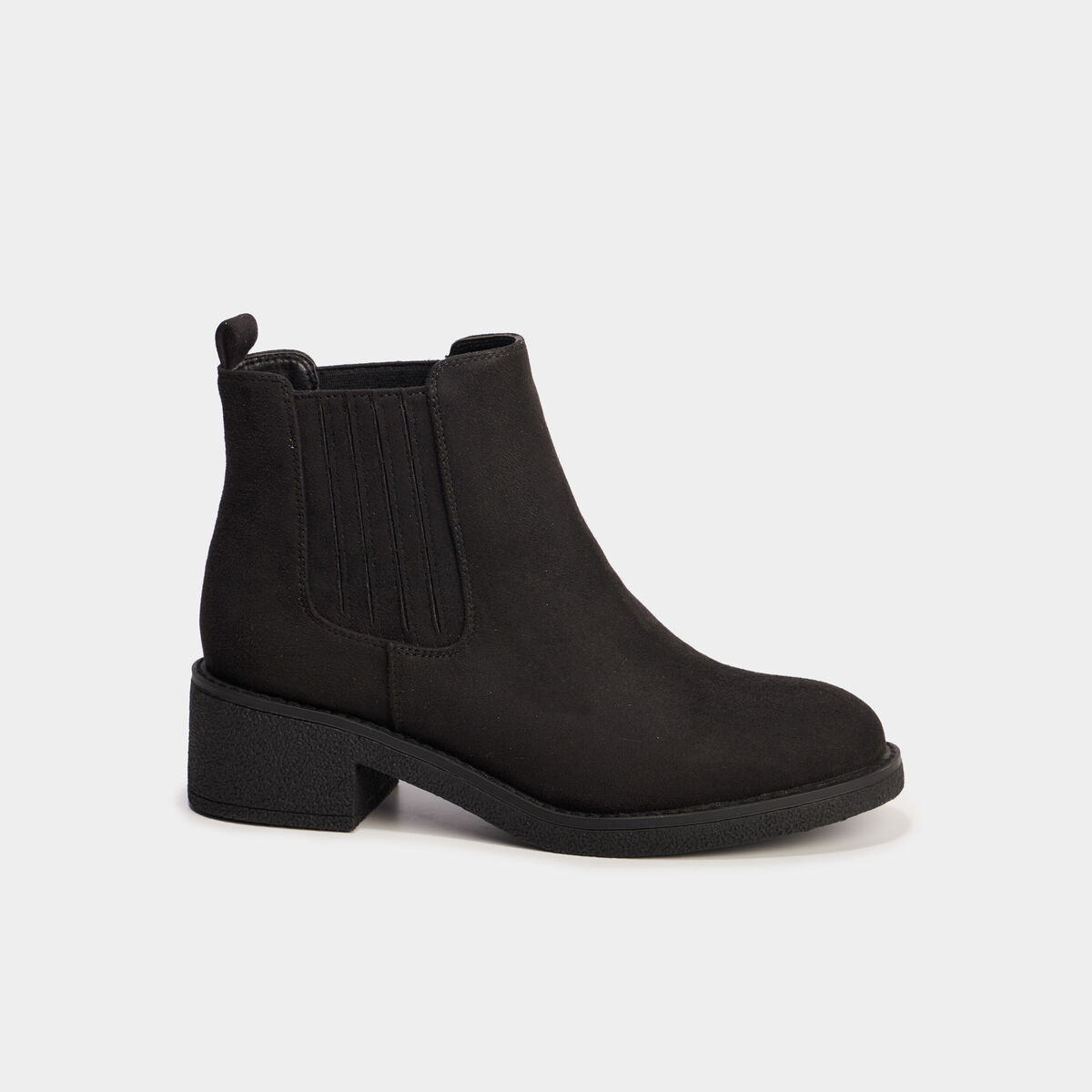 Boots chelsea talons 4 cm noir femme