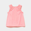 Lot 2 d&eacute;bardeurs emmanchures &eacute;lastiqu&eacute;es rose fluo b&eacute;b&eacute; fille