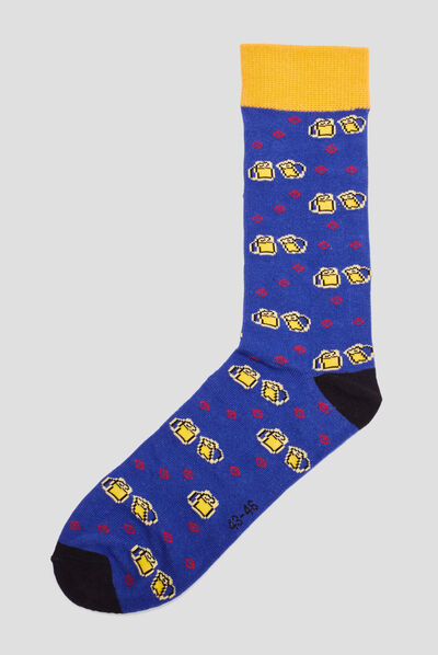 Lot 3 paires chaussettes multicolore homme