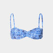 Haut de maillot de bain bandeau bleu femme