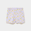 Bas de pyjama short coton ecru femme