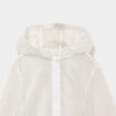 Parka coupe-vent d&eacute;perlante &agrave; strass ivoire fille