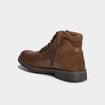 Bottines montantes zipp&eacute;es crant&eacute;es marron homme