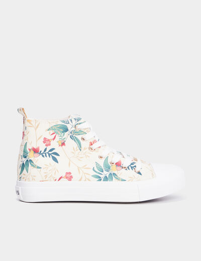 Baskets montantes en toile Creeks multicolore femme