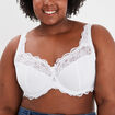 Soutien-gorge corbeille dentelle blanc femme grande taille