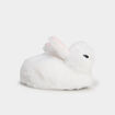 Mono chausson fausse fourrure blanc b&eacute;b&eacute; fille