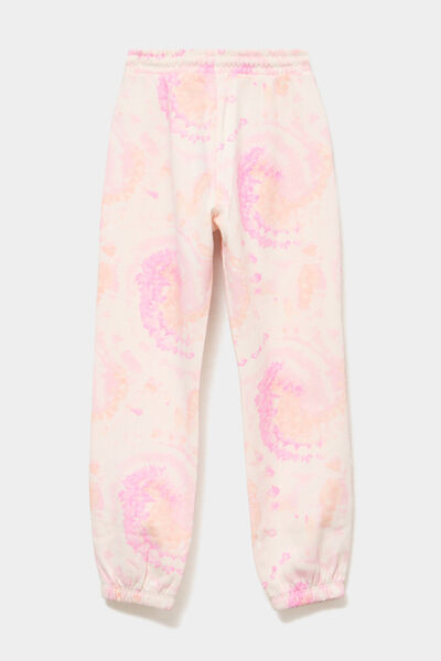 Pantalon de jogging molleton beige fille