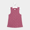 Robe droite sans manches prune bébé fille