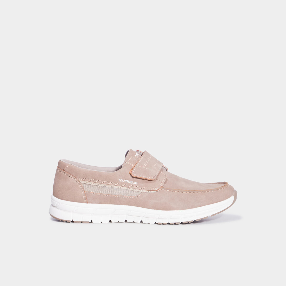 Chaussures bateau &agrave; scratchs sable homme