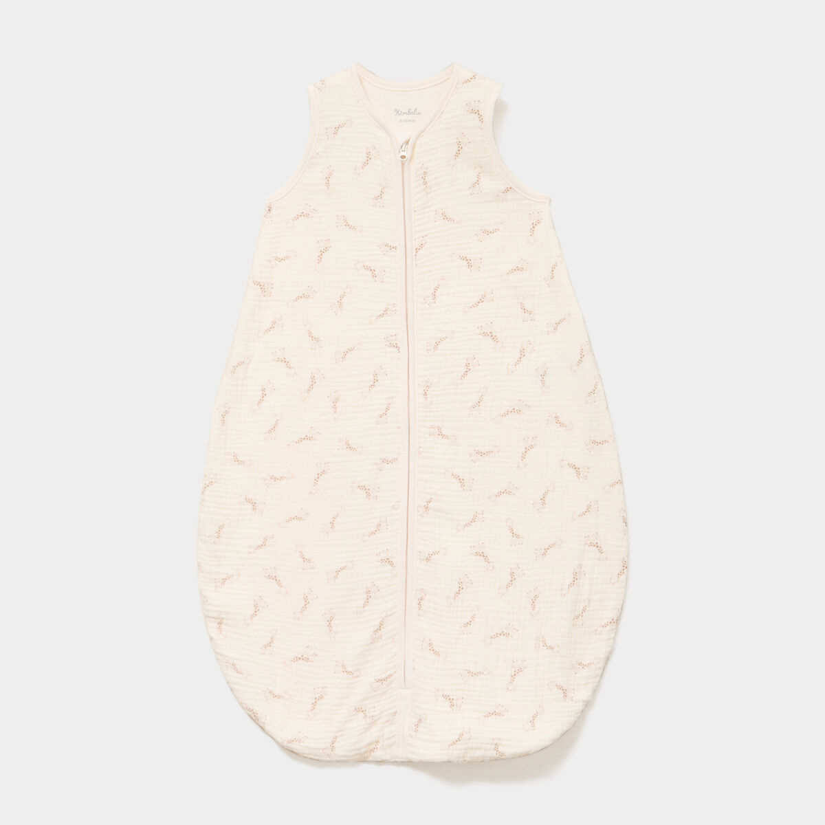 Gigoteuse sans manches gaze coton TOG 1 ecru b&eacute;b&eacute;