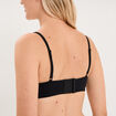 Soutien-gorge bandeau bretelles fines noir femme