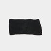 Bandeau tricot&eacute; noir femme