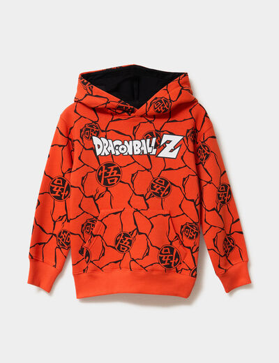 Sweat hoodie 1 poche Dragon Ball Z orange garçon