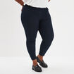 Jegging denim taille haute 7/8ème denim blue black femme grande taille