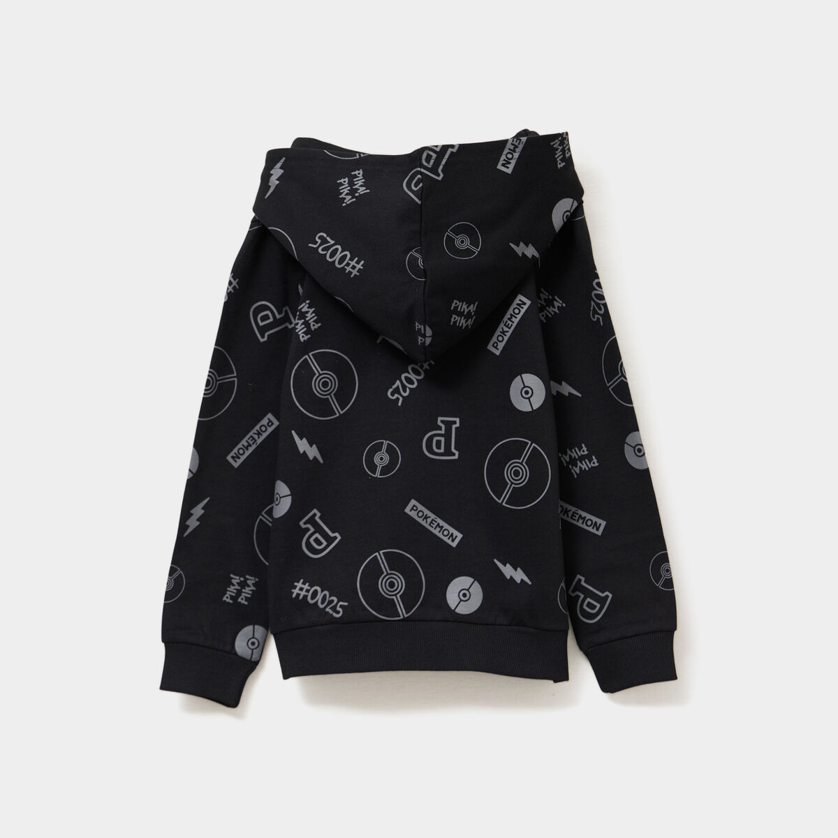 Sweat hoodie Pokémon Pikachu noir garçon