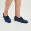 Chaussons emboîtants bleu marine femme